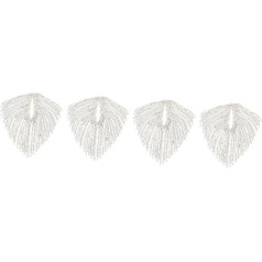 EXCEART 4 Rhinestone Long Tassel Chain Delicate Fringe Trim Bead Fringe Diamond Fringe Appliqué Embellishments Rhinestone Tassel DIY Supply Wedding Crystal Clothing