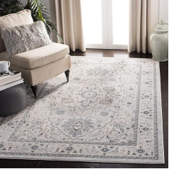 SAFAVIEH Traditional Rug for Living Room, Dining Room, Bedroom - Isabella Collection, Short Pile, Light Grey and Grey, 160 x 229 cm