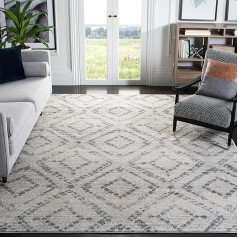 SAFAVIEH Adirondack Collection Modern Rug for Living Room, Dining Room, Bedroom, Short Pile, Light Grey and Grey, 183 x 274 cm