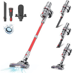 aonus A3 Battery Vacuum Cleaner, 30000Pa 420W Vacuum Cleaner, Wireless, Strong Suction Power with LED Light, 4-in-1 Brushless Motor up to 45 Minutes for Carpet/Hard Floors/Pet Hair