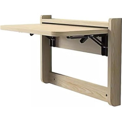 Lyxamjrzyp Folding Table Wall, Folding Table for Wall Mounting, Kitchen Table Foldable, Functional Hanging Desk for Home Office Workplace, Laundry Room, Dining Room in the Kitchen (Colour: Beige, Size: 53 x 37