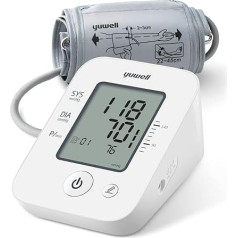 Yuwell Upper Arm Blood Pressure Monitor Large Cuff for 22-45 cm Upper Arm, Digital Blood Pressure Monitor for Accurate Blood Pressure and Pulse Measurement with Memory Function and Arrhythmia