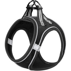 HEELE Dog Harness Dog Puppy Dog Harness Anti-Pull Breathable Chest Harness No-Pull Dog Safety Harness Reflective Adjustable Soft for Medium and Small Dogs Walking Running Training