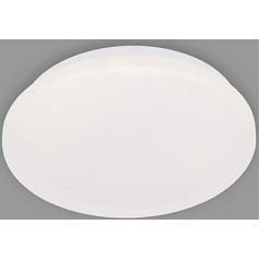 BRILONER Leuchten 3404-116 LED Ceiling Light, Bathroom Light, IP44, 12 Watt, 1,200 Lumen, 4,000 Kelvin, White, Diameter 28.8 cm