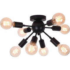 OYIPRO Sputnik Ceiling Light 8 Bulbs Chandelier Modern Ceiling Light E27 Lamp Holder Metal for Dining Room Living Room Kitchen Restaurant