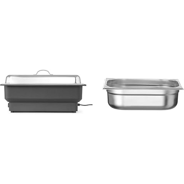 HENDI Chafing Dish Tellano, Food Warmer, Buffet Warmer & Gastronorm Container, Temperature Resistant from -40°C to 300°C