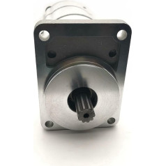 FANNIXI Hydraulic Pump Steering Tandem Pumps 10 Teeth Spline Shaft Hydraulic Triple Gear Pump Displacement 14cc/r+14cc/r+8cc/r