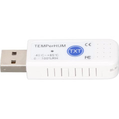 TEMPerHUM USB Computer Temperature Hygrometer, Sensor Logger, Ambient Temperature Monitoring, Data Recorder, Upper and Lower Limit Alarm for Indoor and Outdoor Use