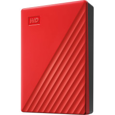 WD My Passport Ultra 6TB External Hard Drive (Mobile Storage, Metal Case, Downloadable Software, Automatic Backups, Password Protection) Red - Also Compatible with PC, Xbox and PS4