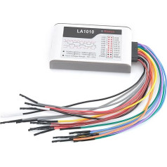 16 Channel Logic Analyzer with 100M Sample Rate, Adjustable Threshold Voltage, Integrated 2-Way PWM Generator