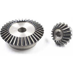 Permanent 1: 2 taper wheel 5 module 20 tooth hole 18 mm 40 t hole 20 mm 90 degree drive commutation steel gear CNC machine (hole diameter: 18 mm with 20 mm, number of teeth: 20 teeth with 40 teeth)