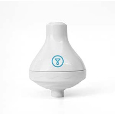 Tappwater ShowerPro - Wasserfilter für die Dusche, verbessert Haut und Haar. Duschfilter gegen Kalk, Chlor und Schwermetalle (Weiß)