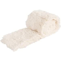 Ideen mit Herz Faux Fur Ribbon Plush | Fur Fabric | 8 cm Wide | 2 m Long | Ideal for Crafts, Sewing, Decorating | Table Runner