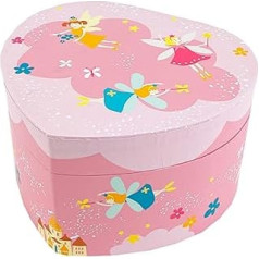 Trousselier 6230502 Musikspieluhr in Herz-Form, Prinzessin, Spieldose für Kinder, Rosa