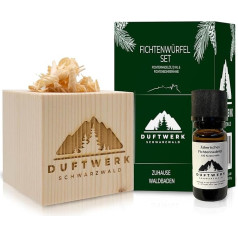 Black Forest Spruce Cube Set Spruce Oil Not Pine Oil Decorative Fragrance Dispenser Spruce Room Fragrance No Pine Fragrance Wood Handmade Essential Oil Aroma Diffuser Gifts Sauna Decoration Gift Set