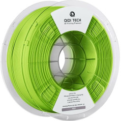 QIDI TECH ASA Filament 1.75 mm Green, 3D Printer Filament ASA 1 kg Spool (2.2 lbs), High UV Resistance, Low Odour, Perfect for Printing Outdoor Functional Parts, Suitable for Most FDM 3D Printers