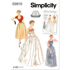 SIMPLICITY SS9819K5 Women's Dresses and Jacket K5 (36-38-40-42)