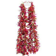 Talking Tables Recycled and Reusable Fabric Christmas Tree Tinsel Upcycled 100% Cotton Scraps Ethically Sourced in India Enjoy Many Christmas Made in Red