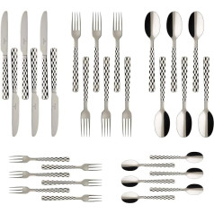 Villeroy & Boch Boston Cutlery Set 30 Pieces for 6 People, Dishwasher-Safe, Rustproof, Tableware, Fork, Knife, Cutlery 30 Pieces, Cutlery Set, Stainless Steel