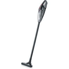 SEVERIN HV 7147 Cordless Handheld Vacuum Cleaner with Wet & Dry Function, LED Cordless Handheld Vacuum Cleaner with Battery with Rotating Turbo Brush and Carry Bag for Storage