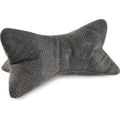 MAGMA Comodo Reading Bone Medium Grey Ergonomic Shape for Neck or Lumbar Support, Flexible Support for Books, E-Books or Tablets