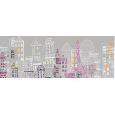 PLAGE 143506 BED, HEADBOARD STICKER - Urban getaway, 60x 160 cm