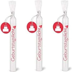 Candle Birthday Light Candle Set of 3 Bulla Design