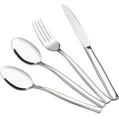 Vareone 32-Piece Stainless Steel Cutlery Set, Stainless Steel, Service for 8 People
