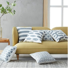 Modern Homes Designer Cushion Covers Cotton Grey 16