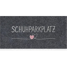 AAZZKANG Door Mat Outdoor Long Door Mat 120 x 45 cm with Durable Non-Slip Rubber Back Ultra Absorb Mud Easy to Clean Front Door Entrance Mat Grey
