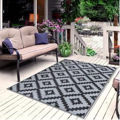 Pasha Home Reversible (2 in 1) and Weatherproof Outdoor Rug - Ideal for Balcony or Outdoor Use - Camellia, 180 x 270 cm