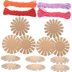 HAPINARY 1 Satz Geflochtener Blumenkorb Aus Papierkarton Korb-DIY-Material Makramee-kit Bastkorb Formen Zum Korbmachen Gewobener Korb Korbflechtset Weben Kind Aufbewahrungskorb Hanfseil