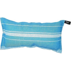 Jokipiin 1 Sauna Cushion Favourite Pillow Travel Pillow Design: Linea Dimensions: 40 x 22 cm, Linen/Cotton, Non-Toxic Ökotex 100, Made in Finland (Turquoise/White)
