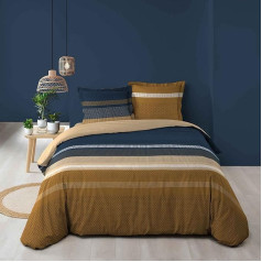 Douceur d'Intérieur, 3-Piece Bed Linen Set (260 x 240 cm) Massai 100% Cotton