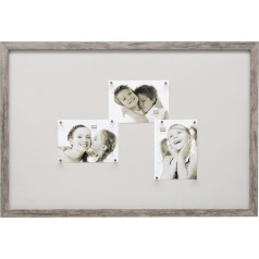 Deknudt Frames S45RH7 M 40x60 Magnetic pinboard/Magnets grey wood