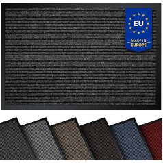 comflor High-Quality Doormat Anthracite 90 x 150 cm Large for Indoor and Outdoor Use Dirt Trapper Mat Non-Slip Washable and Weatherproof Door Mat for Entrance Area and Outdoor Use Runner Hallway Thin