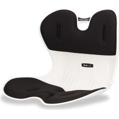 PMK GRUPO Ergonomic Seat Lumbar Back for Office Chair, Floor, Sofa, Car - Back Posture Correction - Black - Man