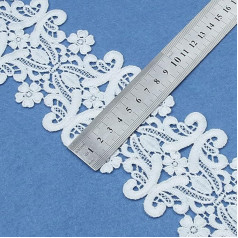 10 Yards Woven Lace Ribbon White Lace Trim and Embellishments Handmade Wedding Decoration Clothing Lace Ribbon