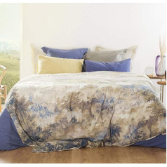 L1NK STUDIO Funda nordica estampada Duvet Cover, Cotton, Natural, 240 cm x 220 cm