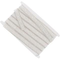 ADOCARN 1 Roll Hot Diamond Pearl Necklace Hand Decoration Vintage Ribbon Wreath Ribbon Bead Trim Acrylic Diamond Ribbon Bling Rhinestone Ribbon Clothing Accessories Bling Beads Ribbon