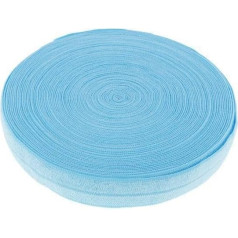 F Fityle 2x10 Meter Baumwoll Gummiband Zum Nähen, 15 Mm Breite, blauer See, 2 Stk.