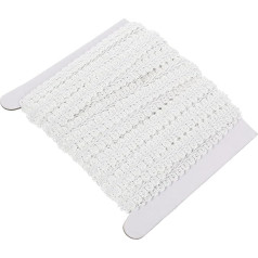 SEWACC 1 Rolle Gewellte Spitze Volantbesatz Spitzenbesatz DIY Nähmaterial Vorhangbesatz DIY Nähspitze DIY Vorhangkanten Vorhang DIY Material Volantband Vorhang Dekorative