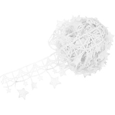 Operitacx Accessoires aus Spitze cremefarbenes Spitzenbesatzband Haarschleifenband nähzubehör sewing accessories Häkelnadel Stickerei Spitzenbesatz Spitzenband Kleidung Jakobsmuschel Gürtel