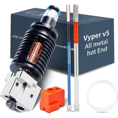 Vyper/Kobra Fullmetal Hotend Upgrade - Volcano V5 J-Head Print Head 300°C with Bimetal Heatbreak, Plated Copper Heating Block, Hardened Nozzle Compatible with Anycubic Vyper/Kobra Max/Kobra Plus 3D