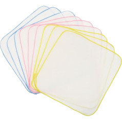 Hohopeti Baby Gauze Square Baby Care Travel Gadgets Burp Cloths Baby Girl Bandana Cotton Burp Cloth Burp Cloth Pack of 63, assorted colours