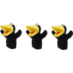 ibasenice 3St tierische Marionette Kuscheltiere für Babys handschuh handpuppe interaktives Spielzeug Animal Toys Kinderspielzeug Puppen Tierspielzeug für Kinder Fingerpuppe pp Baumwolle