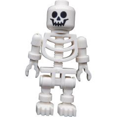 LEGO 10 White Skeleton Standard Classic White Skeleton Minifigure