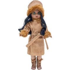 FOLK Original Mulatto Collection Sintra 40cm 100% Vinyl Doll with Coat, Hat and Boots Leather Limited Edition