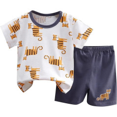 2024 2-Piece Baby Clothing Set - Shirt Short Sets Summer Short Sleeve T-Shirt Top + Shorts Children's Jogging Suit Clothing Sets Baby Cotton for Girls and Boys 1-8 Years