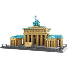 Oichy Architecture Building Toy Exquisite Brandenburg Gate Building Block Model Neoclassical Building Blocks Sets for Children and Adults (1551 Pieces)